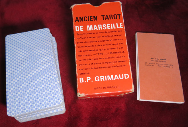 1969 Tarot de Marseille - BP Grimaud VERY RARE