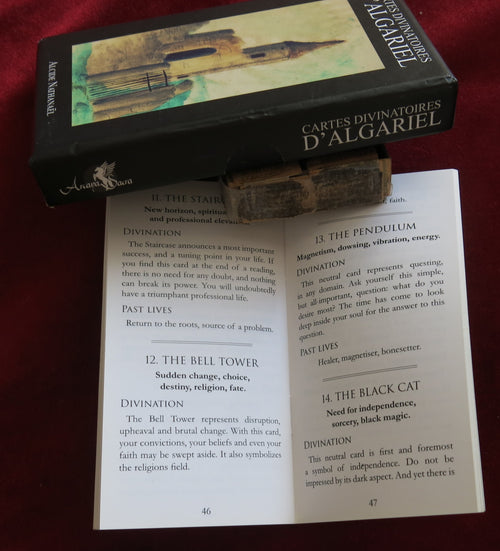 Algariel Divination Cards - Past life Reading - Contact with Spirits - ENGLISH BOOKLET