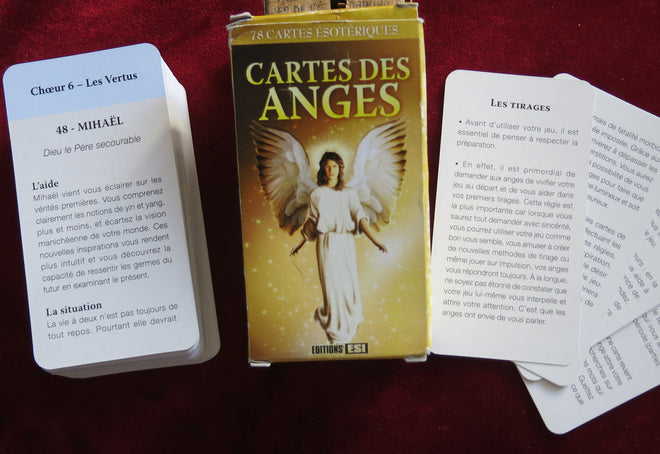 Cartes Communiquer avec mes anges - Cartes Anges : 78 cartes ésotériques - Cartes des Anges -