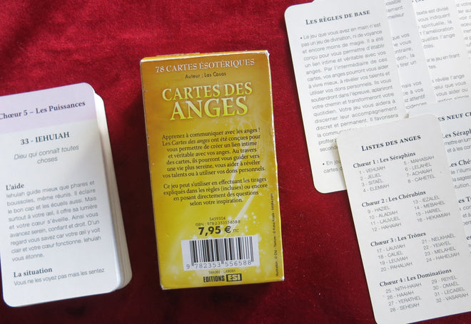 Cartes Communiquer avec mes anges - Cartes Anges : 78 cartes ésotériques - Cartes des Anges -