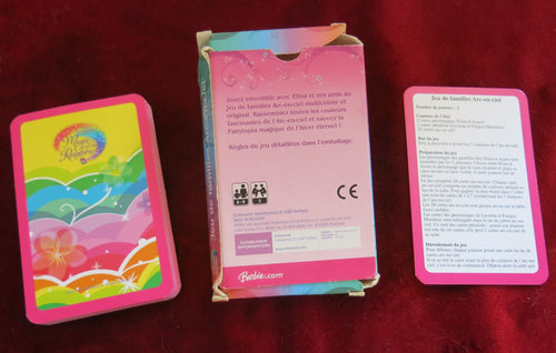 Jeu Barbie, Familles Arc-en-ciel - Jeu de cartes Barbie vintage