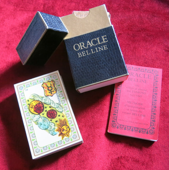 Belline Oracle années 80 - Grimaud - Coffret Classique - Cartomancie - Oracle de Belline vintage - guidance-prédiction divinatoire
