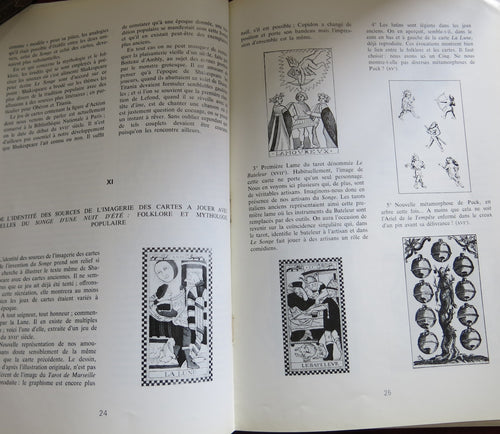 Shakespeare with Tarot cards 1967 - vintage French magasine