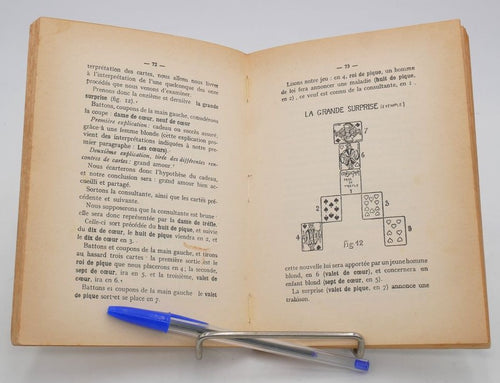1970 CARTOMANCY Madame ZEZINA - Livre de cartomancie Français ancien - Livre de tarot de collection - Livre de tarot rare