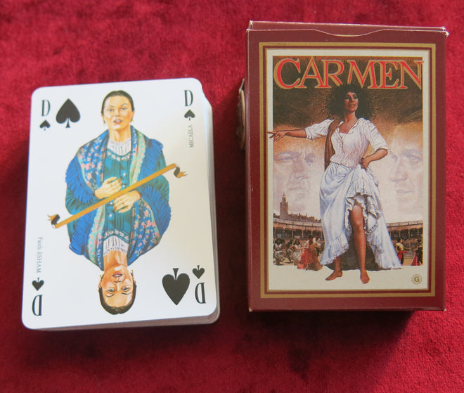 Jeu de cartes Carmen 1984 - Collection de cartes à jouer d'opéra célèbres : Carmen - Jeu de cartes TRÈS RARE