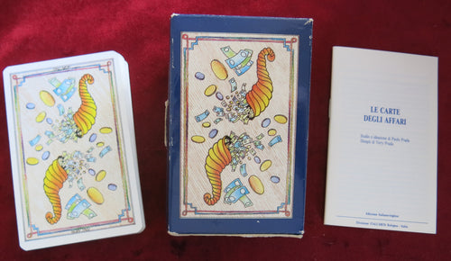 Le Carte degli Affari 1990 - Tarot collection The Business Cards - Paolo Prada (1990) - (Instructions IT, EN)