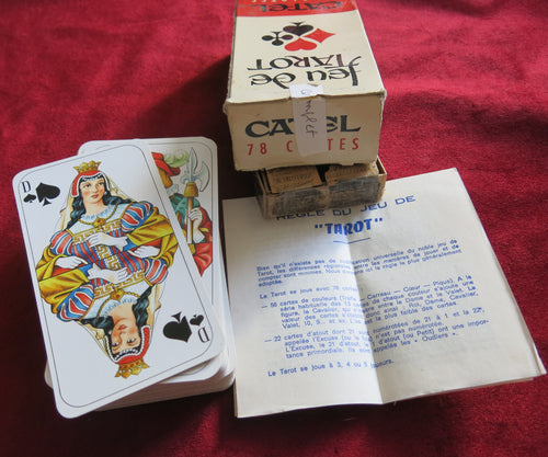 Tarot français antique 1962 Catel &amp; Farcy - Jeu de tarot Catel 1962 - Jeu de tarot vintage