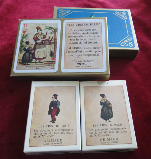 Les Cris de Paris 1969 - Coffret Grimaud - 2 jeux de 54 cartes