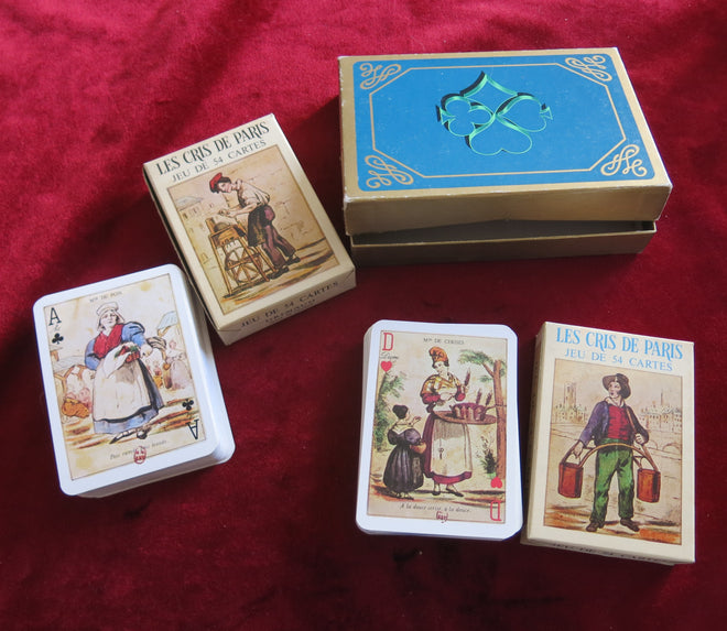 Les Cris de Paris 1969 - Coffret Grimaud - Cartes à jouer Les Cris de Paris - 2 jeux de 54 cartes