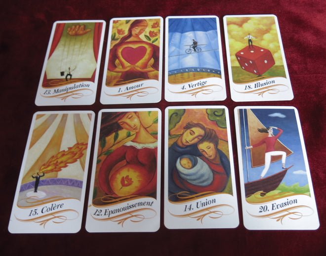 Tarot de la gratitude - Tarot du bonheur - Cartes de tarot du bonheur