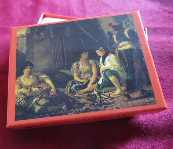 Coffret de collection début années 2000 : Delacroix Femmes d'Alger 2 jeux de 54 cartes classiques – ÉPUISÉ