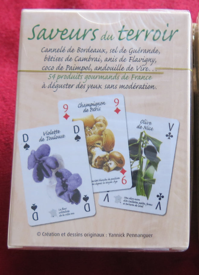 1€ OFFERT ! Jeu de cartes Saveurs locales françaises - ANCIENS CLIENTS UNIQUEMENT !!! - Jeu de cartes Saveurs du Terroir