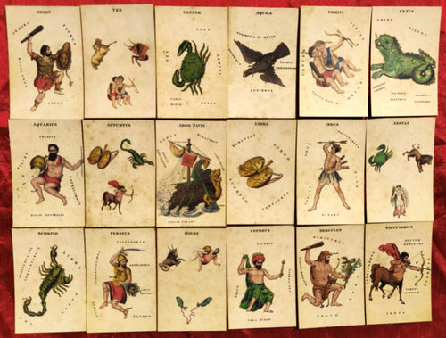 Hodges' Constellation Cards c.1828 - Astrophilogeon