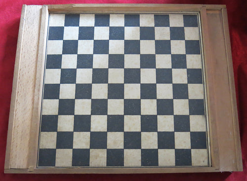 French board game: the goose game and checkers : Wooden toy - Child room decor - Gift idea