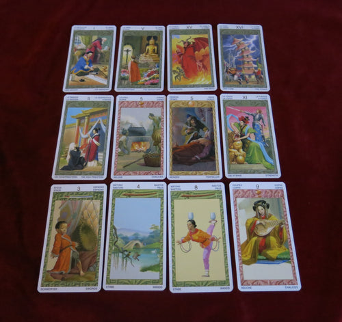 Tarot du voyage en Orient - Tarot Marco Polo - Jeu de tarot asiatique