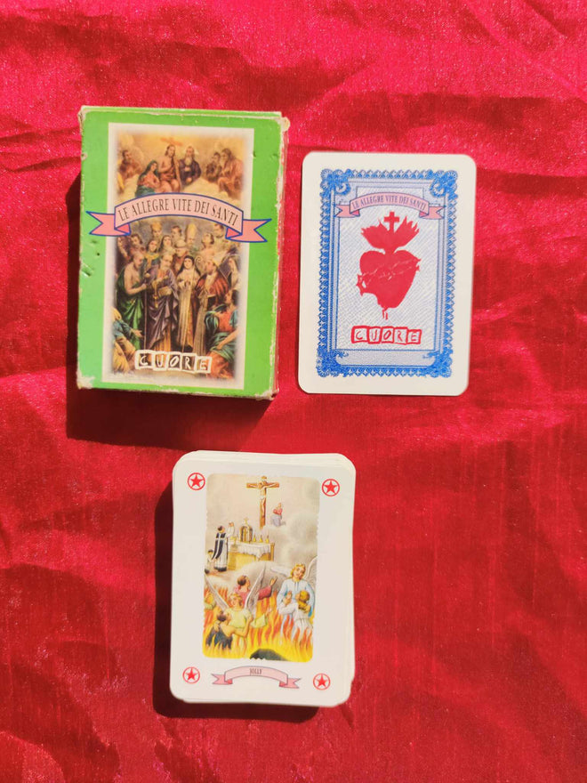 Jeu de cartes religieux vintage Vies des Saints 1997