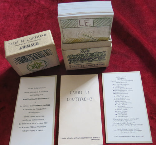 Tarot de Louttre B - 1981 - HIGHLY COLLECTIBLE DECK - Very Hard to Find Tarot