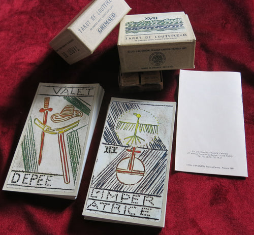 Tarot de Louttre B - 1981 - HIGHLY COLLECTIBLE DECK - Very Hard to Find Tarot