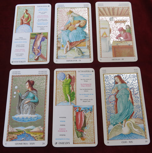 Mantegna Tarot "Silver" 2001: 50 cards + 25 didactical cards