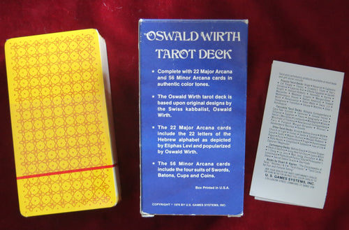 Tarot Grand Trump d'Oswald Wirth 1982 - SCELLÉ EN USINE