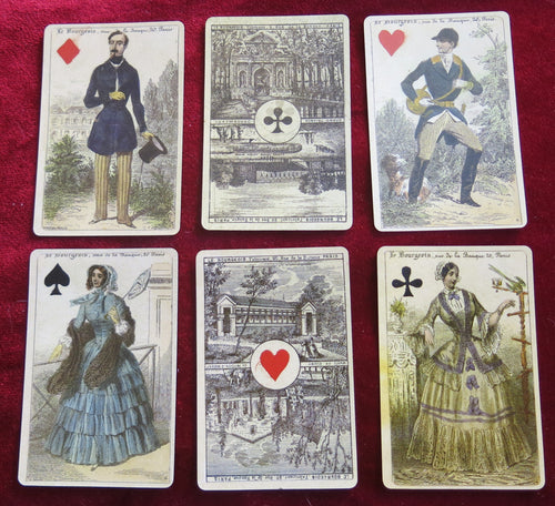 Ancien jeu de cartes de France - Jeu de cartes impérial de 1860