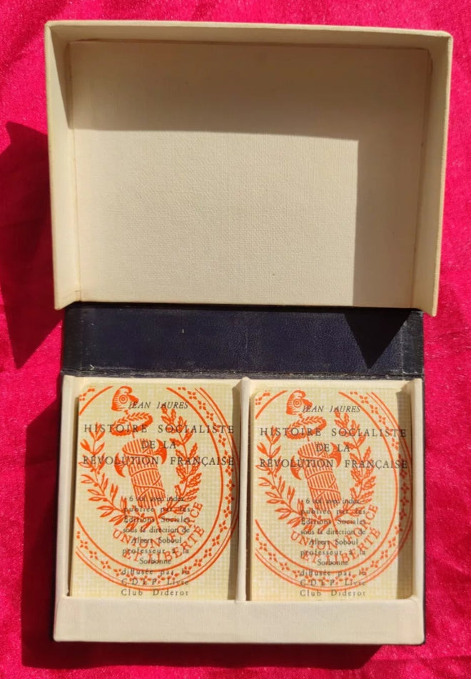 1972 Jean Jaurès playing cards Box - Socialist History of the French Revolution