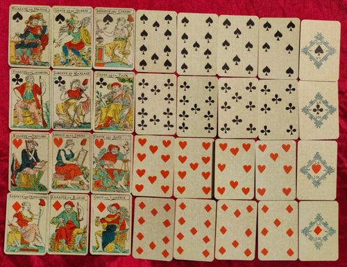 1972 Jean Jaurès playing cards Box - Socialist History of the French Revolution