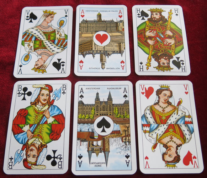 Cartes à jouer Royal Bulldog néerlandais - Hondjes Speelkaarten des années 90 - Nº 48200 Gris