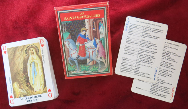 The Holy Healers Deck of cards - Vintage French Playing  cards