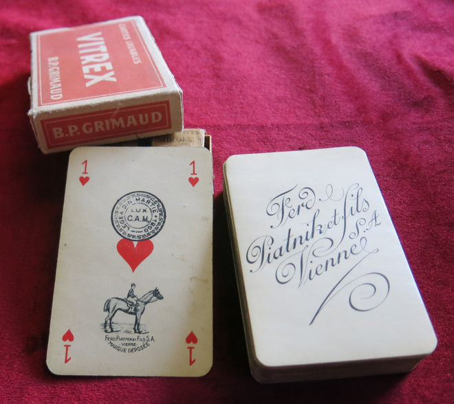 Jeu de cartes Vitrex vintage - années 50 - Ancien Jeu de cartes à jouer