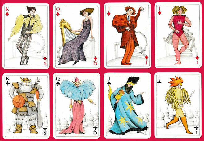 Le jeu des 4 opéras - Silvia Maddonni 1990 Deck of Cards