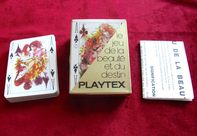 Oracle of Beauty and Fate - 1971 - Playtex - le jeu de la beauté et du destin, Sex Oracle, Naughty Oracle Deck, Sinful Desires, cartes à jouer sexy, jeu de cartes vintage