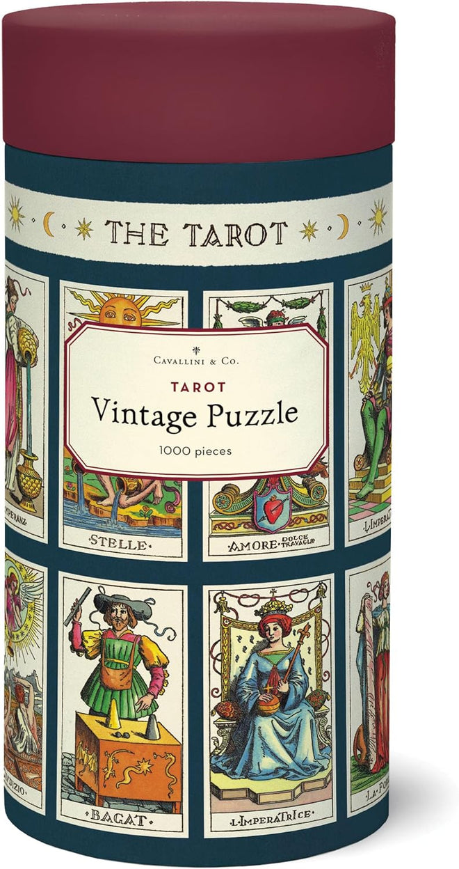 Puzzle de cartes de tarot / Puzzle de tarot 1000 pièces / Roue de la Fortune / Bonne chance / Karma / 78 oeuvres de tarot - Puzzle Tarot – Puzzle de tarot 1000 pièces