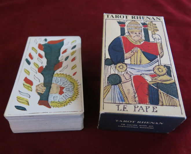 Tarot Rhénan 1984 - Jeu de Marseille hautement collectionnable - Cartes de Tarot allemandes - Tarot ancien de Marseille