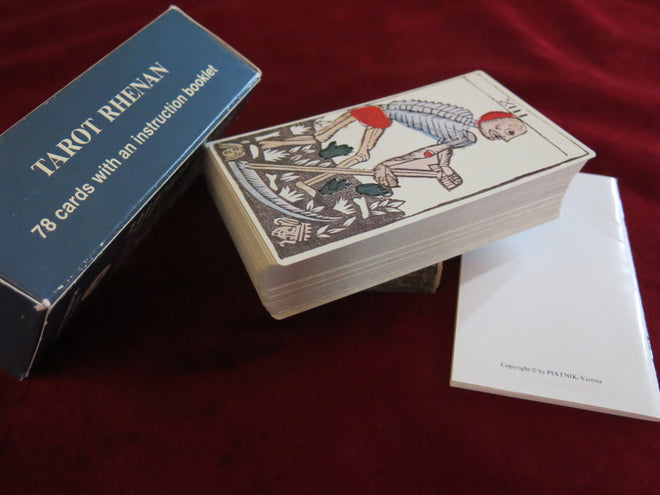 Tarot Rhénan 1984 - Jeu de Marseille hautement collectionnable - Cartes de Tarot allemandes - Tarot ancien de Marseille