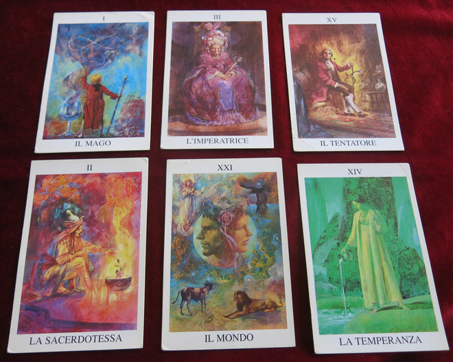 Jeu de cartes de tarot romantique 1995 - Giorgio Trevisan