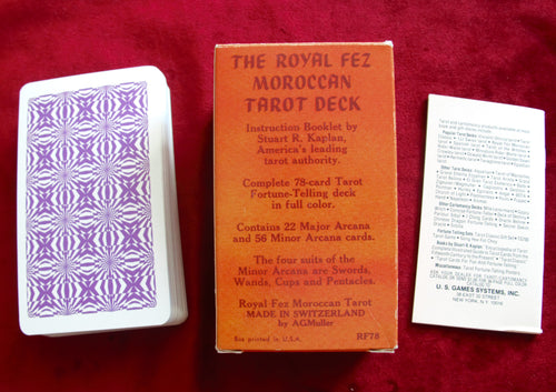 The Royal Fez Moroccan Tarot deck 1975 - VERY RARE Kaplan, Stuart R