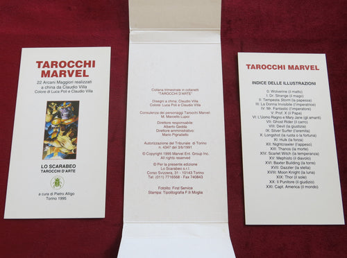 Tarocchi Marvel 1995 - 22 Marvel Tarot Cards
