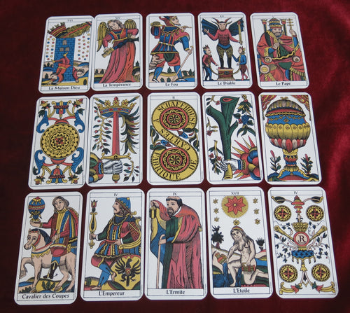 Jeu de Tarot de Marseille Antique Original 1990 - Rare Tarot de Marseille AGM -