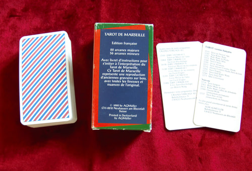 Original Antique Marseille Tarot Deck 1990 - Rare Tarot de Marseille AGM -