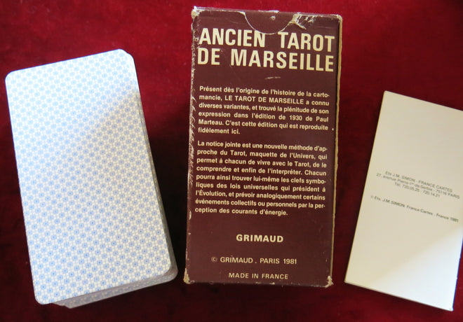 Tarot of Marseille 1981 Model Paul Marteau