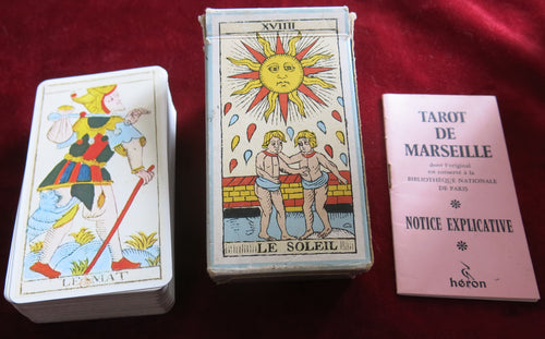 Nicolas Conver 1761 Tarot de Marseille Heron Editions blue box