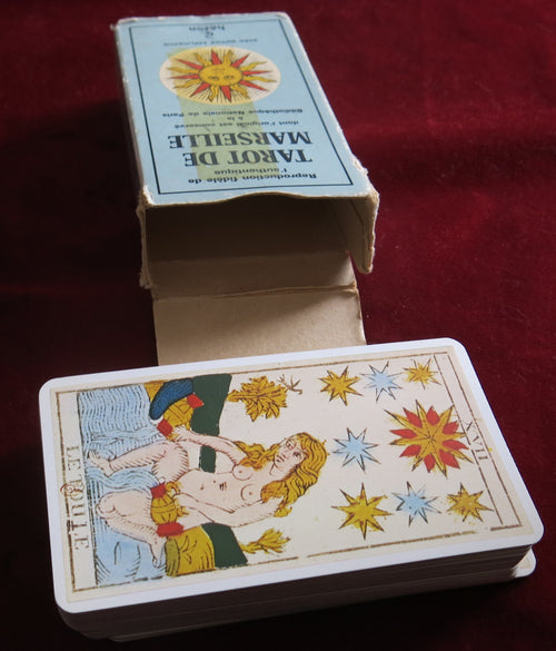 Nicolas Conver 1761 Tarot de Marseille Heron Editions blue box