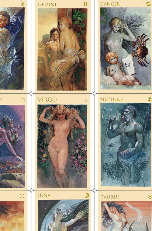 The Esoteric Zodiac cards - File Download - PRINTABLE - 1991 Vintage Italian promotional deck