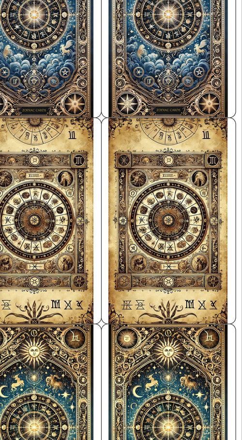 The Esoteric Zodiac cards - File Download - PRINTABLE - 1991 Vintage Italian promotional deck