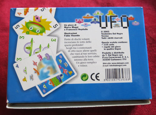 Jeu de cartes UFO 2002 - Jeu de cartes Soucoupes volantes