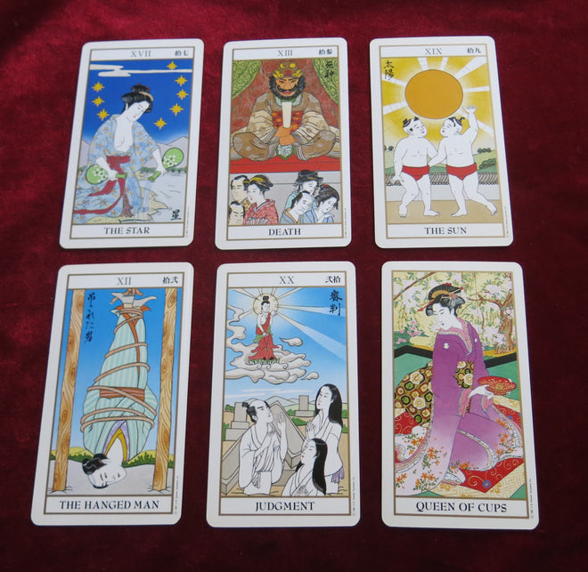 Jeu de Tarot Ukiyoe en boîte rouge - Jeux US 1983