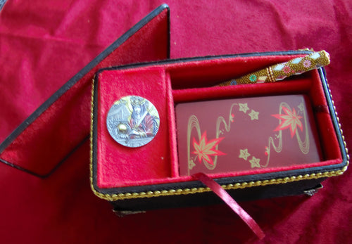Ukiyoe Tarot Deck + Boîte de tarot en bois pour cartes Divination Astrologie - Fortune Telling japonaise - Rituel de divination shinto du Japon