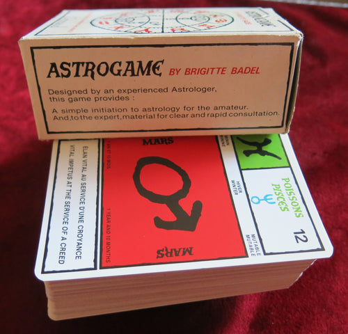 Astrology oracle divination cards - Astrogame 1986 Grimaud