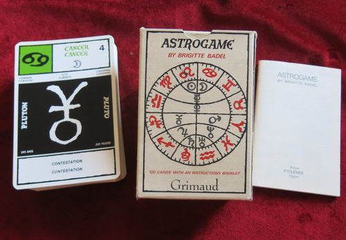 Astrology oracle divination cards - Astrogame 1986 Grimaud